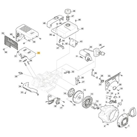 Silencieux ORIGINAL STIGA pour moteur LC 170 FDS 118551321/0 (1/2)