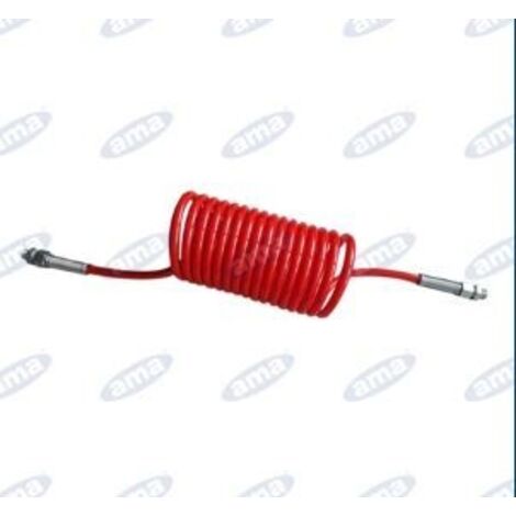 Tuyau spiralé rouge pour remorque AMA