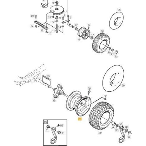 JANTE AVANT 4.375X8VC+PC2WD ORIGINE STIGA - 187000453/0