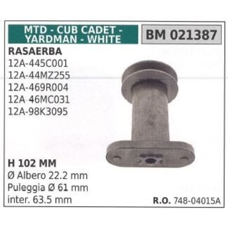 Support de moyeu de porte-lame de tondeuse à gazon 12A-445C001 MTD 021387