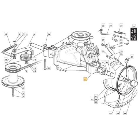 Transmission hydrostatique STIGA tracteur AT3 72 HBC 118400976/2