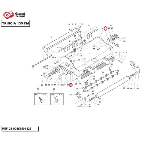 GIANNI FERRARI kit de protection latérale gauche+ kit de protection latérale droite (1/2)