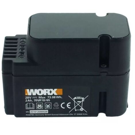 ORIGINAL WORX robot tondeuse WG796E.1 batterie lithium 2.0 Ah 28 V WA3225