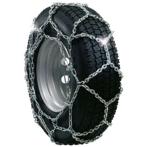 Paire de chaînes à neige pour pneus de tracteur à roues croisées 5.10/3.50-4 13X5.00-6