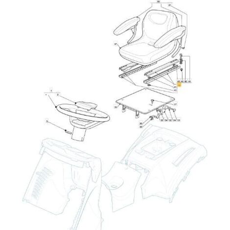 KIT DE GUIDAGE pour SIÈGE HE ORIGINAL STIGA - 382180115/0