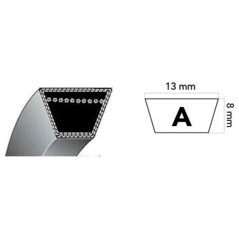 Courroie tracteur tondeuse A82 2133 mm 640082 (1/4)