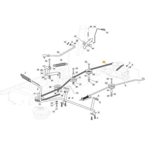 Stiga – Courroie pour moteur thermique 1330mm – Remplace 135062012/0 – Compatible tracteurs pelouse BT 84 – Transmission automotrice - 135062018