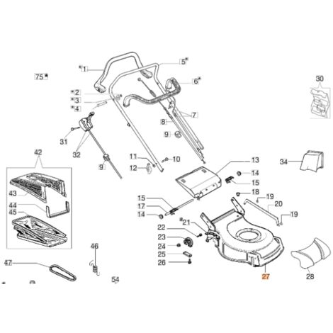 GV53TK ALLROAD ORIGINAL OLEOMAC 66070841R modèles de carter de tondeuse