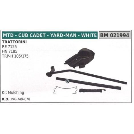 MTD tracteur de pelouse tondeuse kit mulching RE 7125 HN 7185 021994