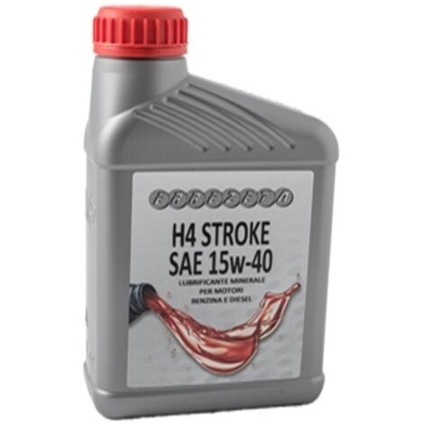 Huile moteur 4T SAE 15W40 1litre lubrifiant pour machines agricoles et de jardin 320123
