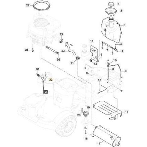 CÂBLE D'ACCÉLÉRATEUR PC/PCH '21 TWIN ORIGINAL STIGA - 187000224/0