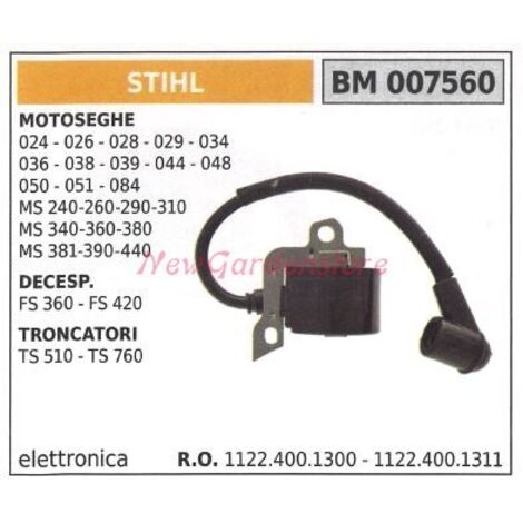 Newgarden – Bobine d'allumage pour tronçonneuse – Compatible avec modèles STIHL – Performance optimale – 7560