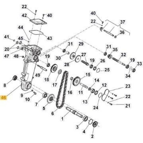 CARTER DE TRANSMISSION ORIGINAL STIGA - 118802815/0