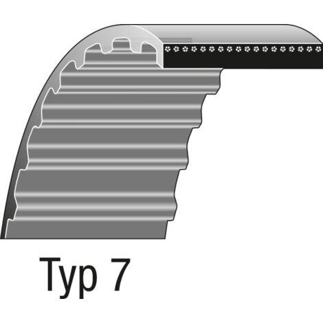 Courroie double dentée pour tondeuse 17-057 WOLF 6205 348