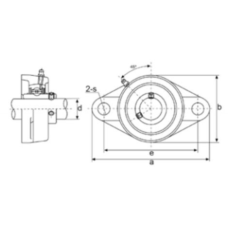 UCFL 207 Flanschlager – 35 Mm Wellendurchmesser,  Produktbild-Vorschau 2