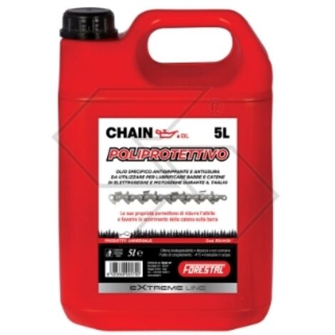 Huile de chaîne anti-grippage et anti-usure OREGON capacité 5 Lt tronçonneuse