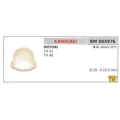 Amorce de mélange Ø 19mm hauteur 15,5 mm KAWASAKI TH43 TH48 débroussailleuse