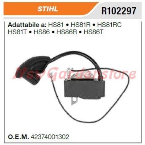 STIHL taille-haie HS 81 81R R102297 4237-400-1302 bobine d'allumage compatible