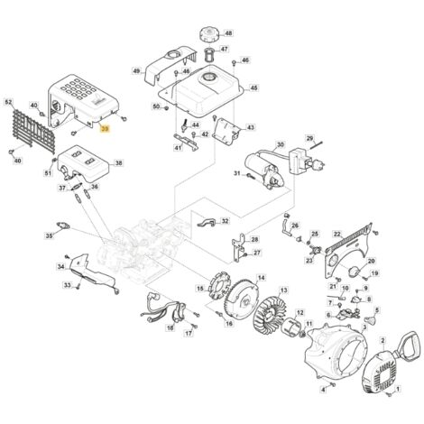 Silencieux de protection STIGA ORIGINAL pour moteur LC 170 FDS 118550817/0 (1/2)