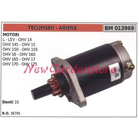 Démarreur TECUMSEH tracteur de pelouse tondeuse L LEV OHV 14 013969