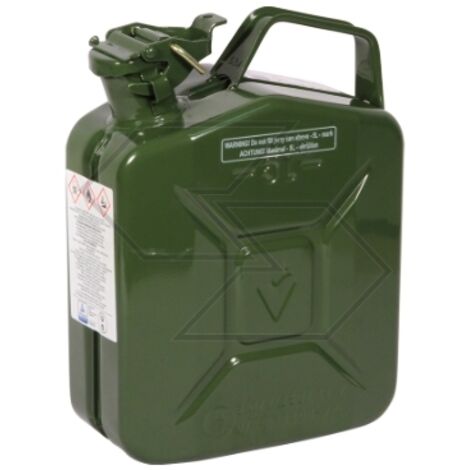 Bidon métallique en acier mélange de carburant pour le jardinage 5 litres 320410