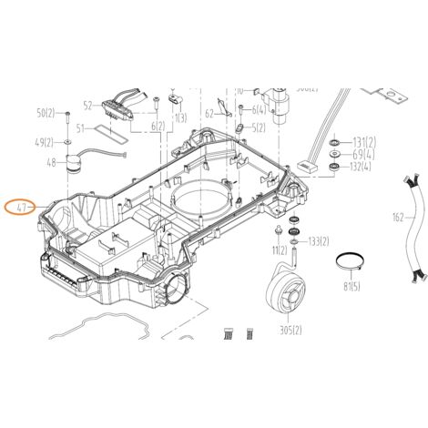 Base de la tondeuse robot ORIGINAL WORX WG798E - WG797E.1