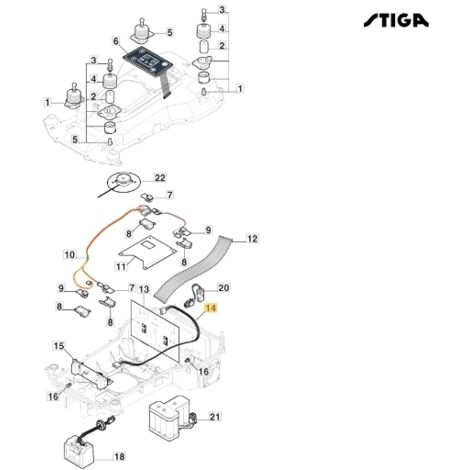 Enrouleurs de câblage pour tondeuses robots ORIGINAL STIGA 122063024/0 (1/2)