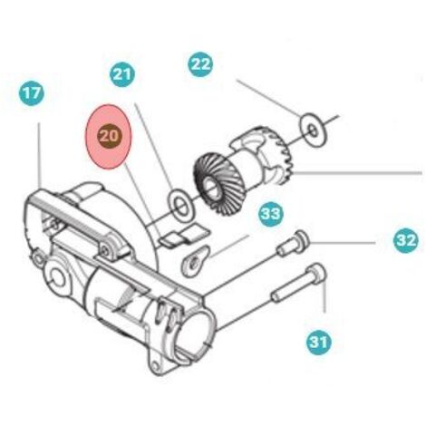 ÉLÉMENT DE JOINT 597974101 ORIGINAL HUSQVARNA (1/2)