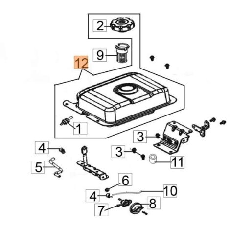 RÉSERVOIR D'ORIGINE EMAK L66150691