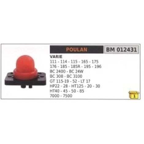 Apprêt mélange essence POULAN 111 - 114 - 115 - BC308 - BC24W - HP22 tronçonneuse