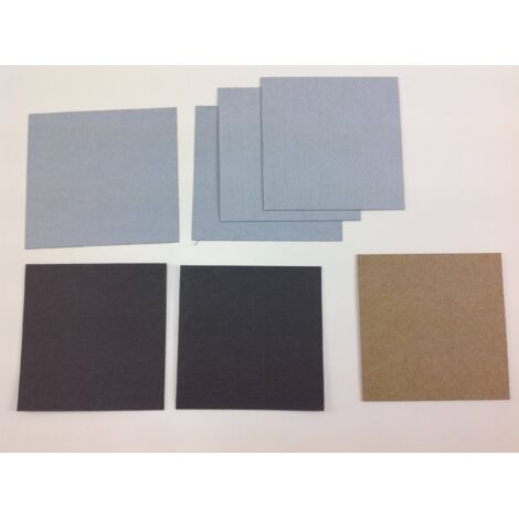 Kit de 7 feuilles de joints de moteur pour tronçonneuse, débroussailleuse et tondeuse à gazon de 15x15 cm (1/4)