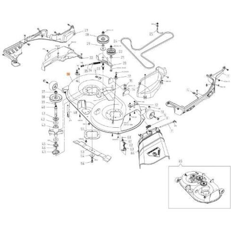 Oleo Mac – Plaque de coupe 98 pour tondeuse – Longueur 98 cm – Compatible avec OM 99L/12,5 K – TS000131R