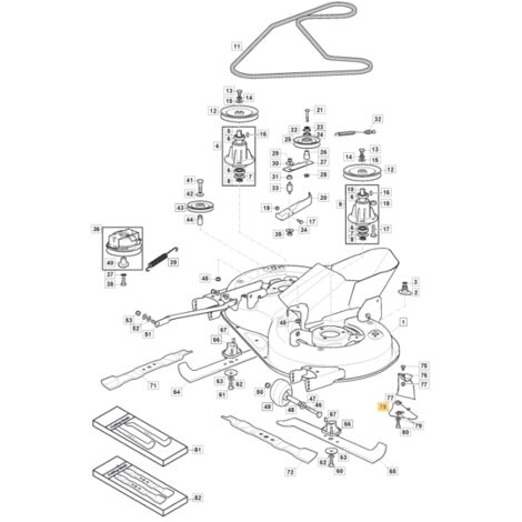 Support déflecteur d'herbe ORIGINAL STIGA tracteur de pelouse 1330m 325785418/0