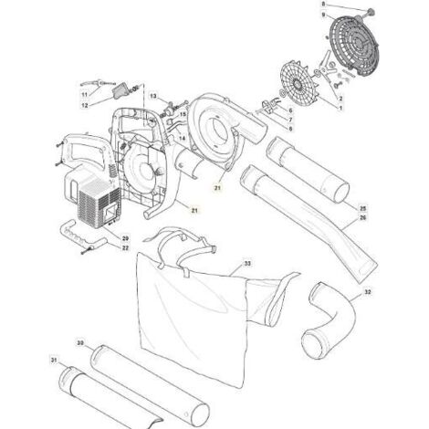CONVOYEUR JAUNE BL 260H -RDC ORIGINAL STIGA - 183107500/0