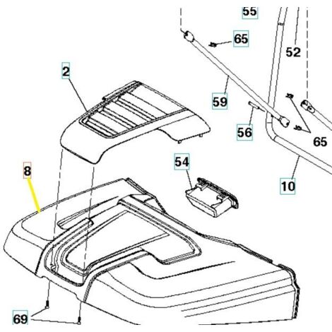 COUVERCLE DE SAC 583825901 ORIGINAL HUSQVARNA (1/2)