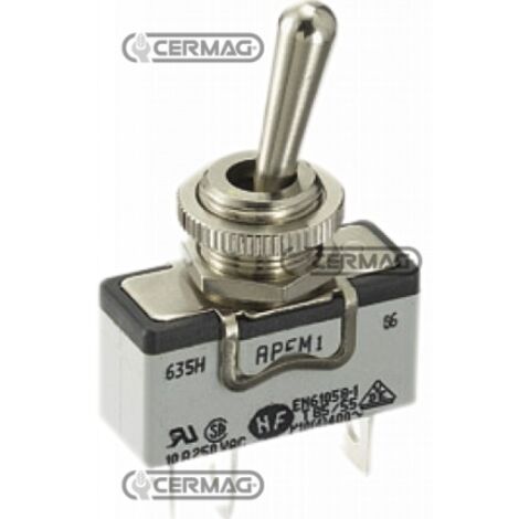 Interrupteur Unipolaire MCI 092670 (92670) – Levier Gris, 15A 250V, Neuf