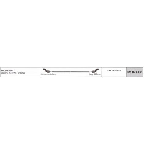 MTD snowplough blade drive cable 930SWE 934SWE 945SWE cable 393 mm