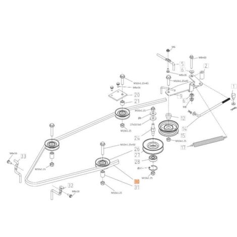 COURROIE ORIGINALE LG4-1050 EMAK TS000024R