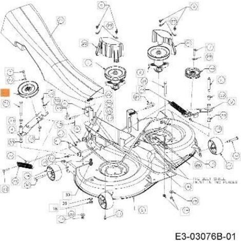 Oleo Mac – Poulie d'origine pour tondeuse autoportée – Compatible KROSSER – Surface d'action optimale – C75604050