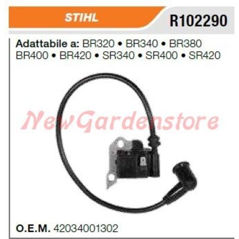 Bobine d'allumage STIHL souffleur BR320 340 380 400 R102290 4203-400-1302