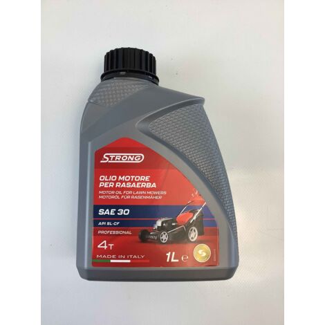 Huile moteur SAE-30 STRONG 1 litre moteurs 4 temps tondeuses bonne lubrification (1/2)