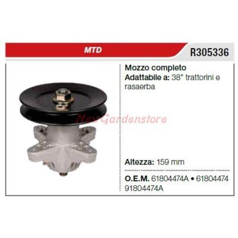 MTD tondeuse à gazon tondeuse 38" porte lame moyeu R305336