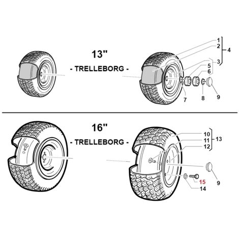 Vis M12X1.25X25 ORIGINALE GIANNI FERRARI tracteur professionnel 00111300055 (1/2)