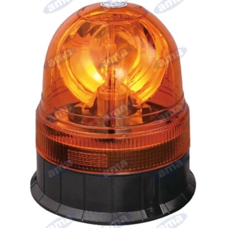 Balise halogène 12V 55W base plate 160x140mm tracteur véhicule industriel IP66 (1/3)