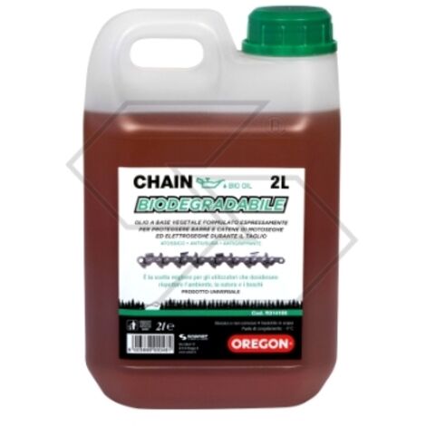Huile de protection biodégradable pour chaîne de tronçonneuse OREGON CHAIN 2 litres