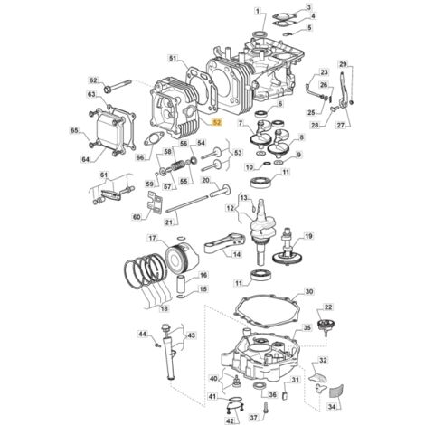 Moteur thermique 4 temps 196cc – Système de démarrage électrique – Puissance 6.5HP – Pour tracteurs de pelouse STIGA TRE0701