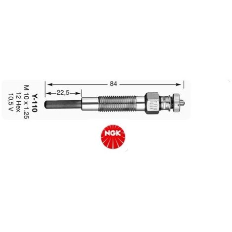 Bougie d'allumage à incandescence NGK 15270436 Y-110V (1/2)