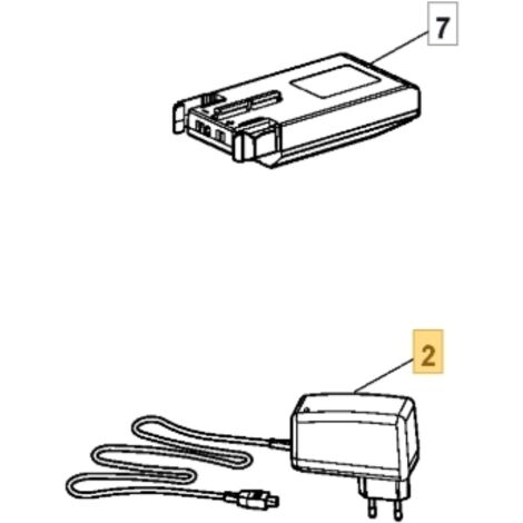 Chargeur de batterie pour taillehaie modèles SHT5224A ORIGINAL STIGA 118801644/0 (1/2)