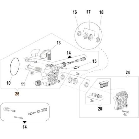 KIT PORTE-PISTON COMPLET ORIGINAL EMAK CH50270099