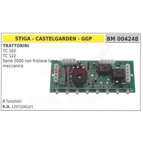 Carte électronique CASTELGARDEN tracteur TC 102 122 série 2000 004248